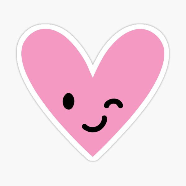 Small Cut Out Heart Sticker