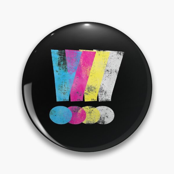 Item preview, Distressed CMYW Exclamation Points designed and sold by wheedesign.