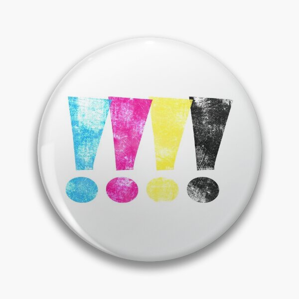 Item preview, Distressed CMYK Whee! Exclamation Point Graphic designed and sold by wheedesign.