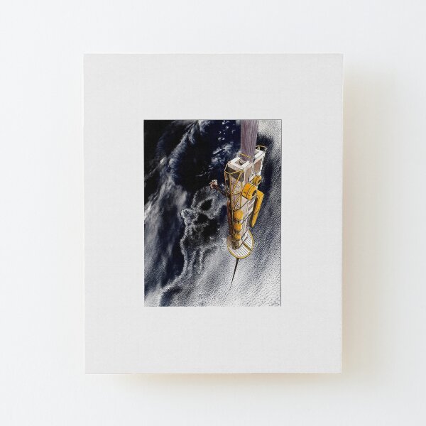Leaving Earth Wood Mounted Print