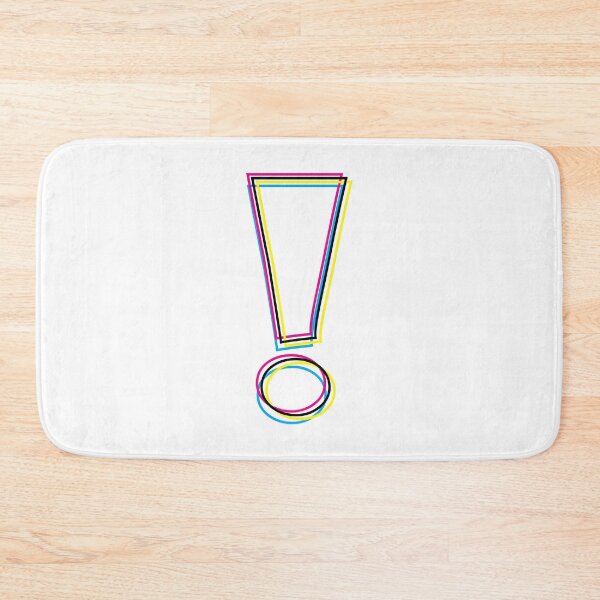 Item preview, CMYK Graphic Exclamation Point Outlines designed and sold by wheedesign.