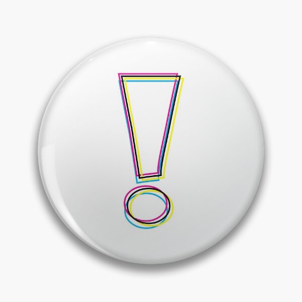 Item preview, CMYK Graphic Exclamation Point Outlines designed and sold by wheedesign.