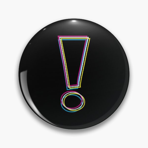 Item preview, CMYK(W) Graphic Exclamation Point Outlines designed and sold by wheedesign.