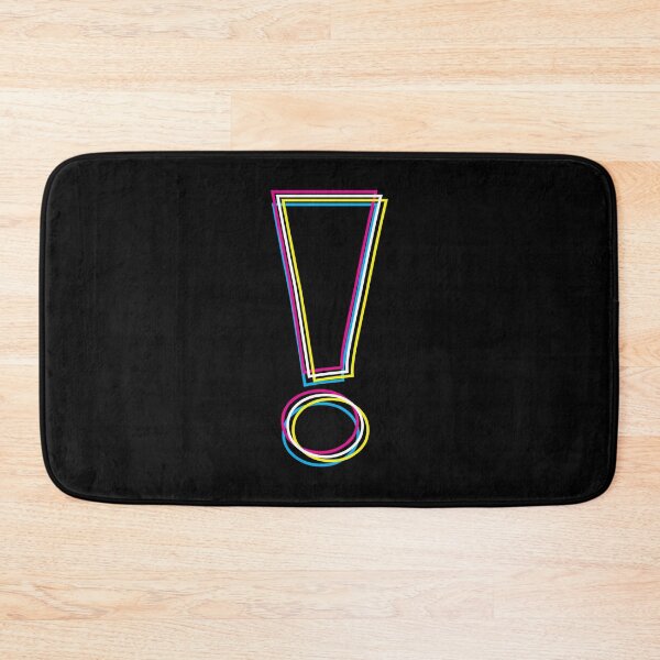Item preview, CMYK(W) Graphic Exclamation Point Outlines designed and sold by wheedesign.