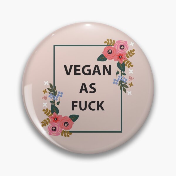 Item preview, Vegan As Fuck designed and sold by DirtyAngelFace Shop.