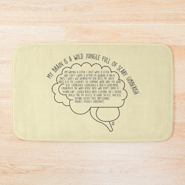 Item preview, My brain is a wild jungle full of scary gibberish designed and sold by fanartbygabi | Gabi Veiga.