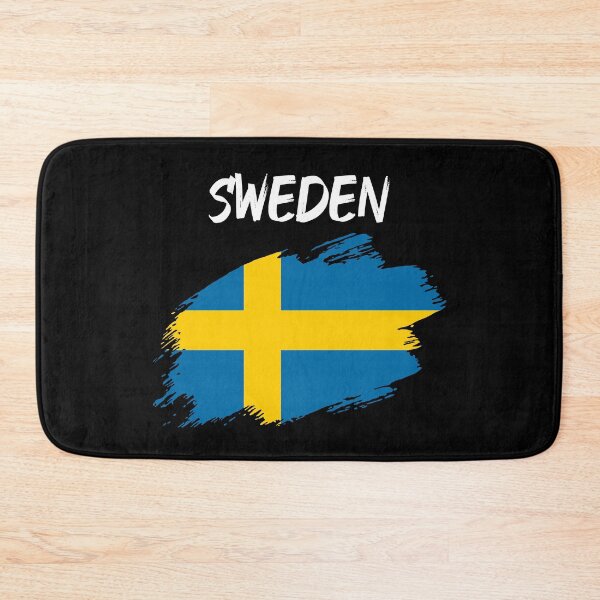 Item preview, Sweden Swedish flag flag brush stroke designed and sold by GeogDesigns.