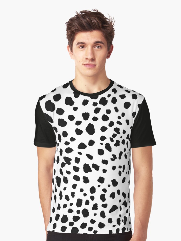 Dalmatian Dog Owner Polka Dot Print Dalmatian Print Dog Spot T-Shirt