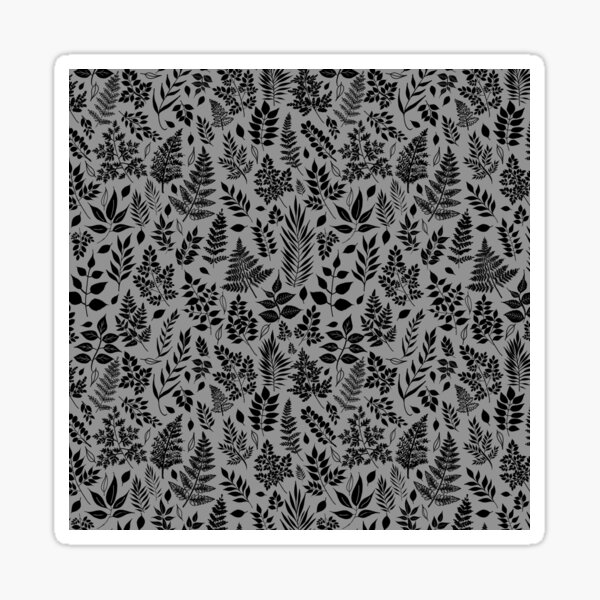 Dark Garden Leaves Sticker