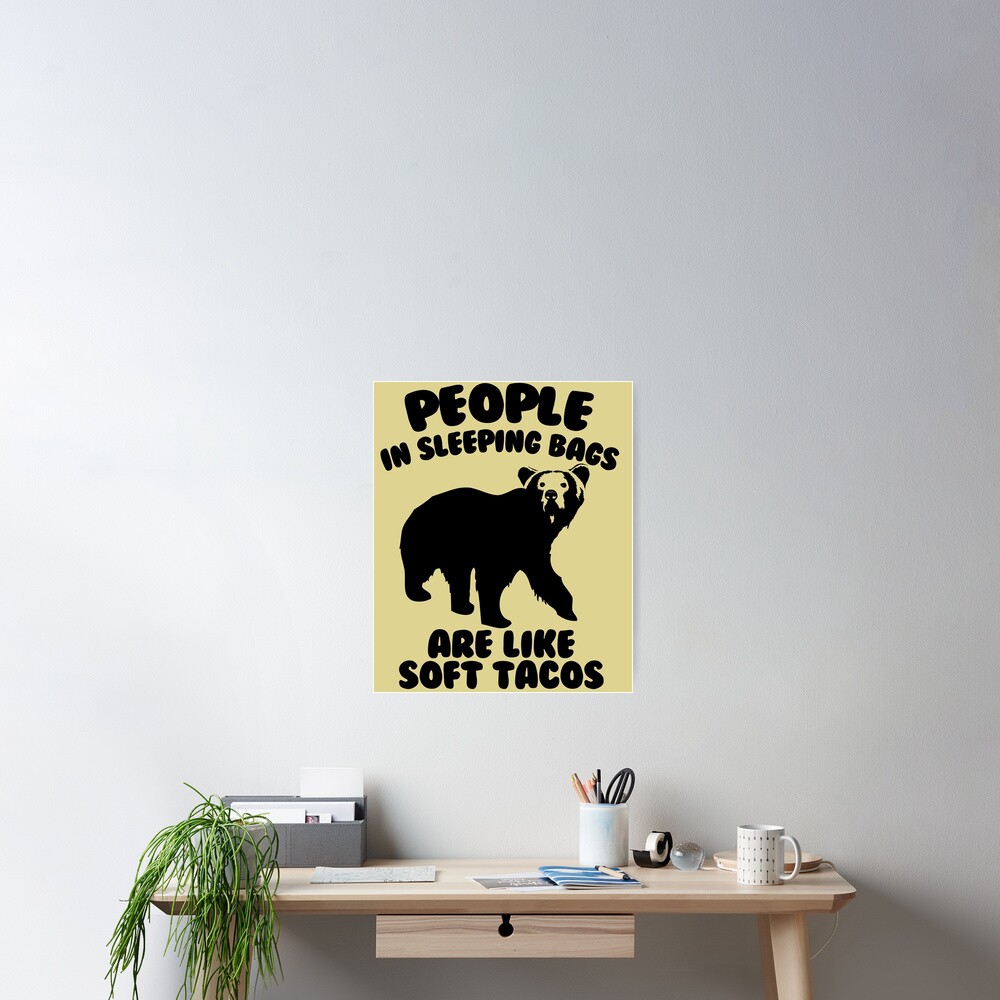 Camping Humor - Bear Food Poster