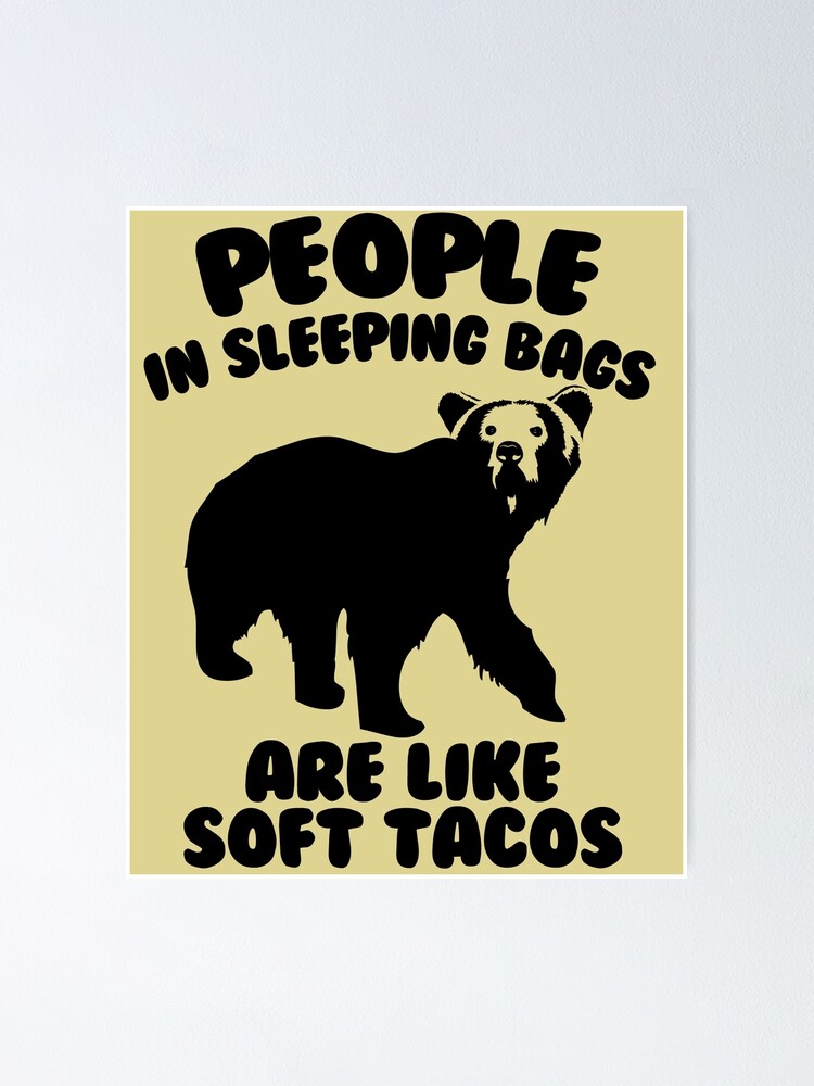 Alternate view of Camping Humor - Bear Food Poster