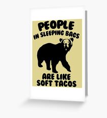 Camping Humor - Bear Food Greeting Card