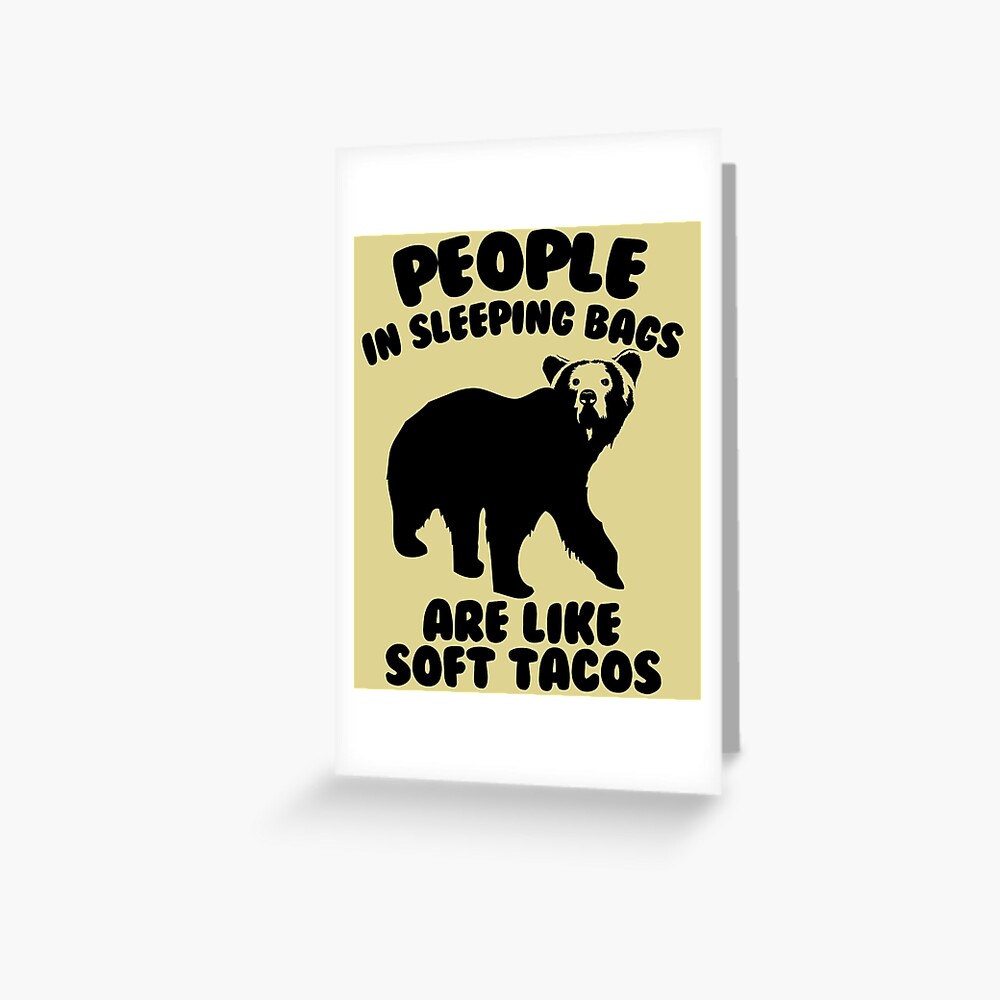 Camping Humor - Bear Food Greeting Card