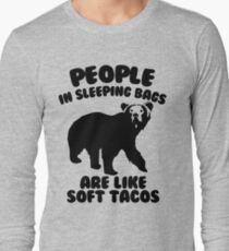 Camping Humor - Bear Food Long Sleeve T-Shirt