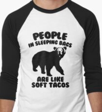 Camping Humor - Bear Food Men's Baseball ¾ T-Shirt