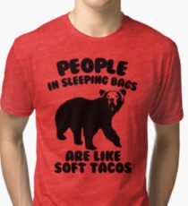 Camiseta de tejido mixto Humor de campamento - Comida de oso