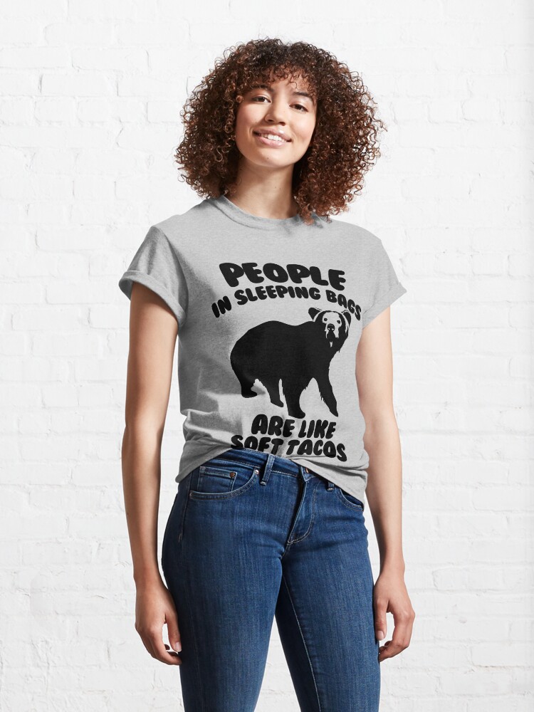 Alternate view of Camping Humor - Bear Food Classic T-Shirt