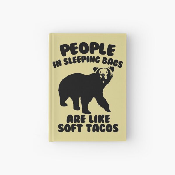 Camping Humor - Bear Food Hardcover Journal