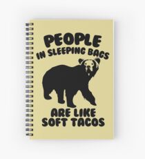 Camping Humor - Bear Food Spiral Notebook