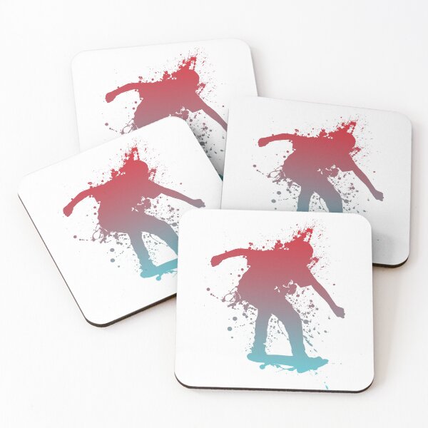 Item preview, Skate Fanatic Splash (Awesome Skateboarding Splatter Art • Flippin Skating Gifts) designed and sold by SassyClassyMe.