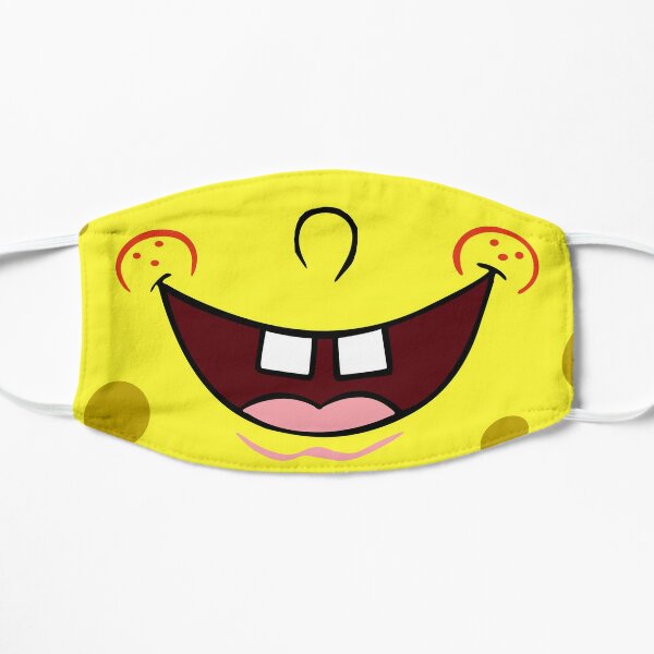 Sponge Bob smile Flat Mask