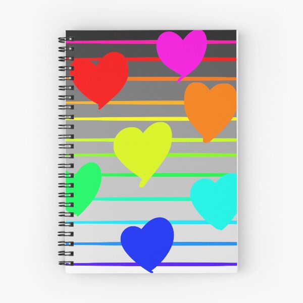 Item preview, Rainbow heart pattern  designed and sold by Melanie Jeyakkumar.
