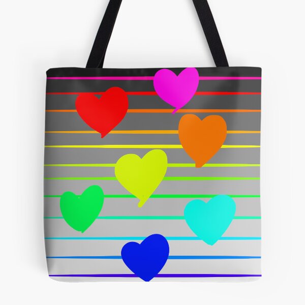 Item preview, Rainbow heart pattern  designed and sold by Melanie Jeyakkumar.