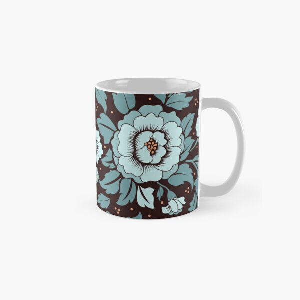 Blue Flowers Floral Blossoms On Shirts Bags And Home Decor Classic Mug