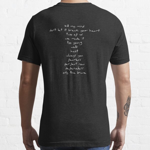 Walls Tracklist Louis Tomlinsons Handwriting White T Shirt For Sale By Aolaniiss Redbubble