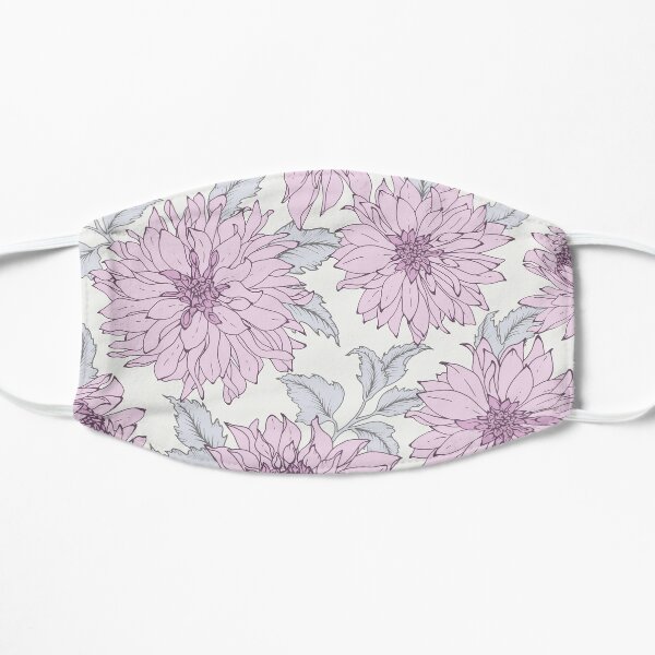 Dahlia Pattern Flat Mask