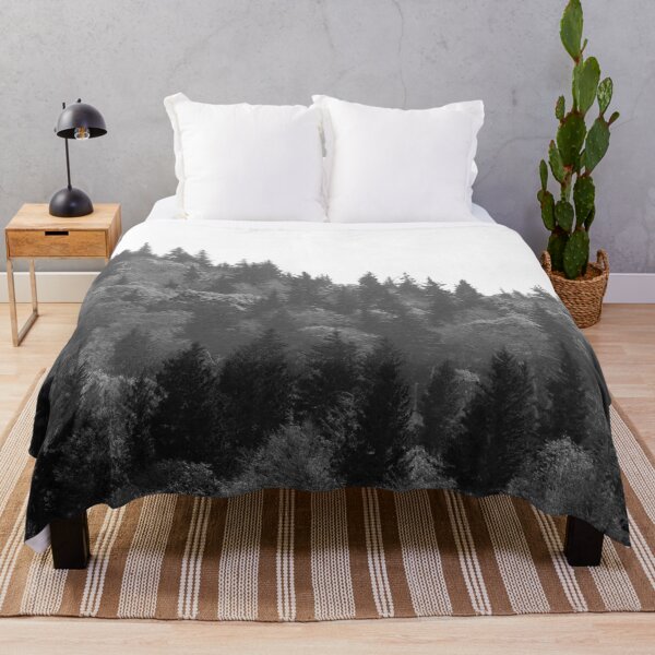 Item preview, Black and White Mountainside designed and sold by StampCity.
