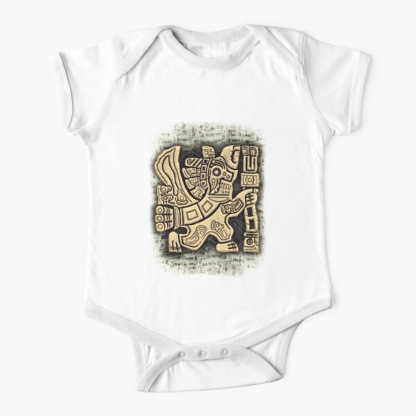 Aztec Eagle Warrior Short Sleeve Baby One-Piece
