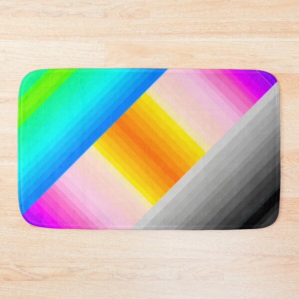Item preview, Grey rainbow stripes  designed and sold by Melanie Jeyakkumar.
