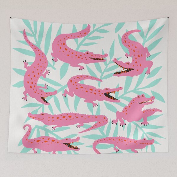 Item preview, Alligator Collection – Pink & Turquoise Palette designed and sold by Cat Coquillette.