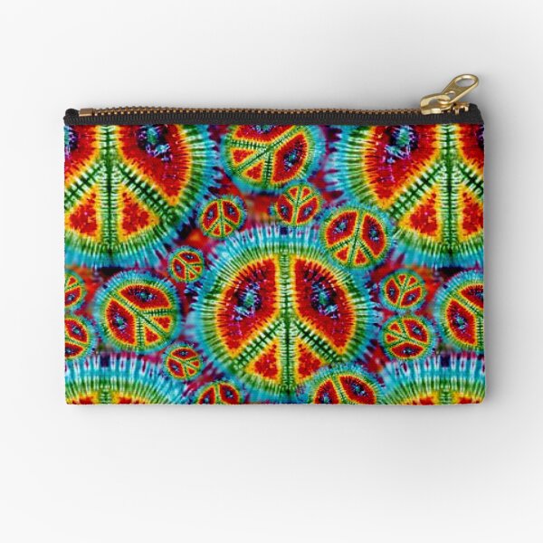 Item preview, Psychedelic Tie Dyed Peace Signs Pattern designed and sold by frittata.