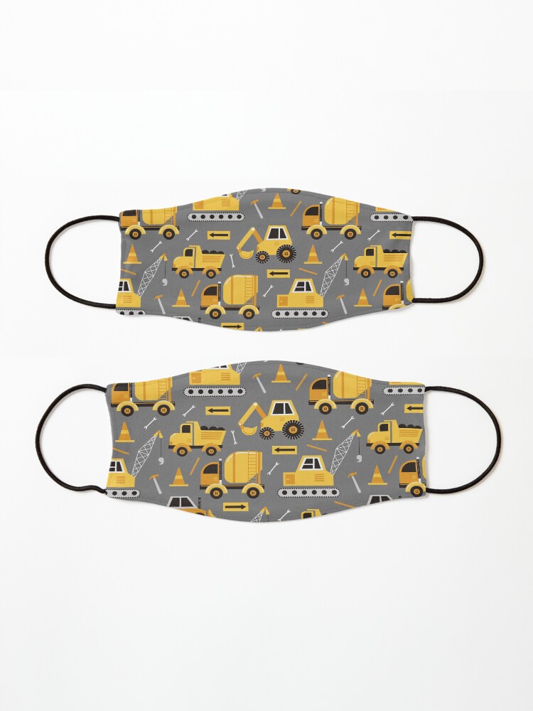 Alternate view of Construction Trucks on Gray Mask