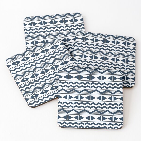 Item preview, Navy blue and white geometry designed and sold by BattaAnastasia.