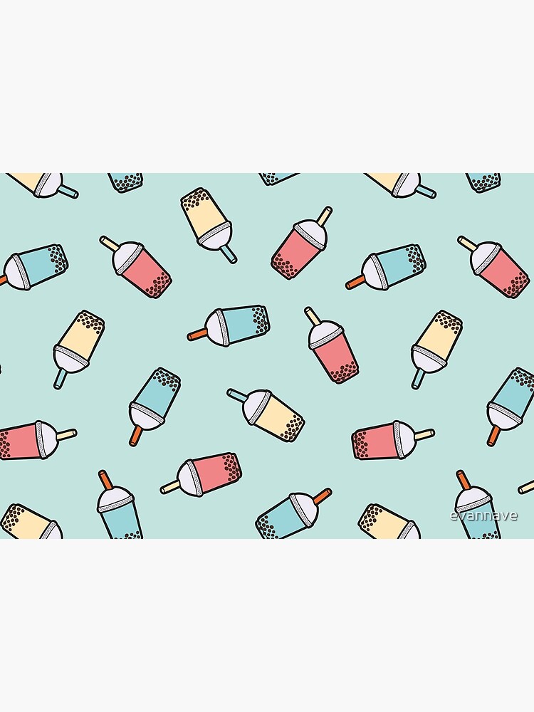 Bubble Tea Pattern in Mint by evannave