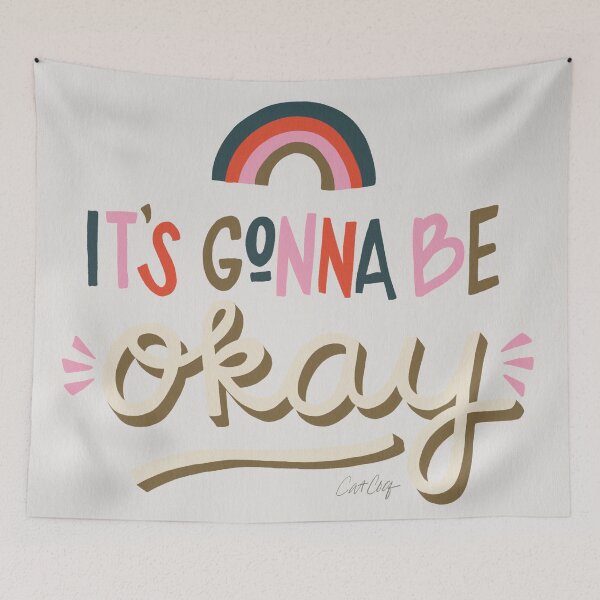 Item preview, It's Gonna Be Okay – Coral & Pink Palette designed and sold by Cat Coquillette.