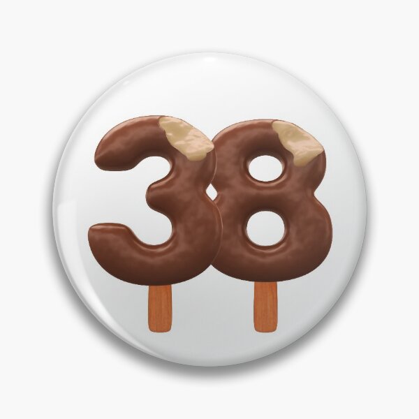 Item preview, 38 Ice Cream Thirty Eight Number 3d Chocolate designed and sold by HelloFromAja.