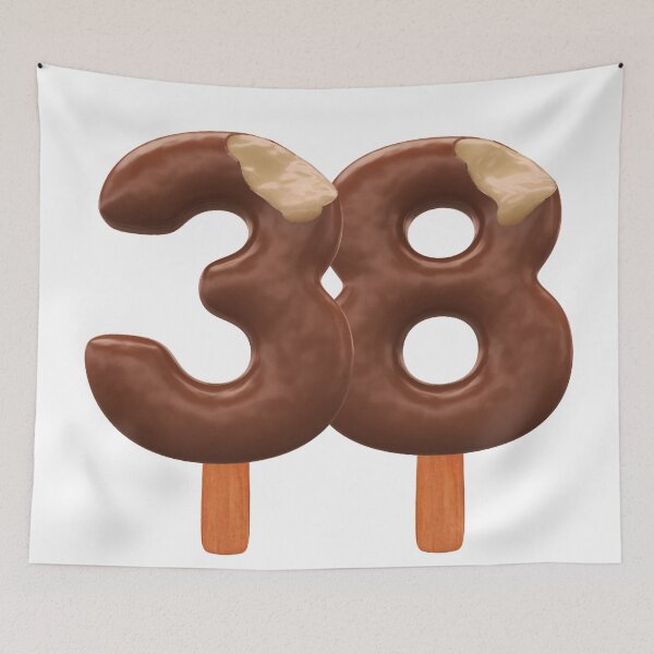 Item preview, 38 Ice Cream Thirty Eight Number 3d Chocolate designed and sold by HelloFromAja.