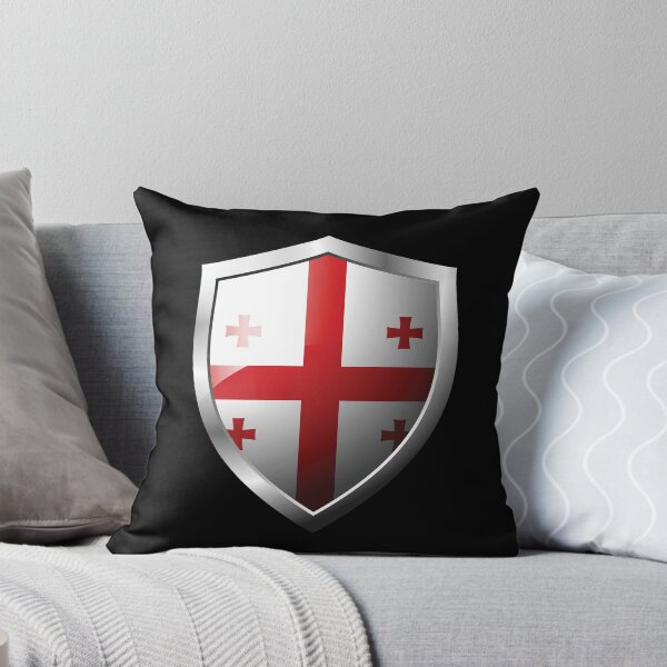 Item preview, Strong Georgia Flag Shield Country designed and sold by HelloFromAja.
