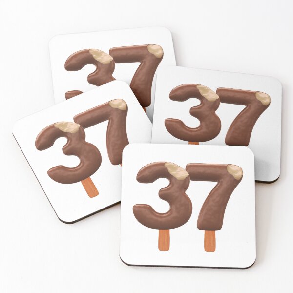 Item preview, 37 Ice Cream Thirty Seven Number 3d Chocolate designed and sold by HelloFromAja.