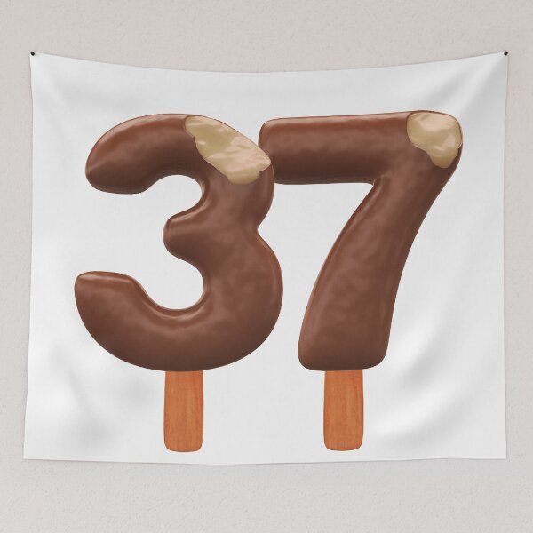 Item preview, 37 Ice Cream Thirty Seven Number 3d Chocolate designed and sold by HelloFromAja.