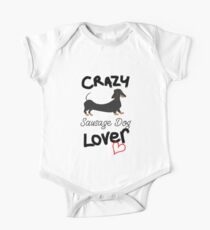 Crazy Sausage Dog Lover - Dachshund One Piece - Short Sleeve