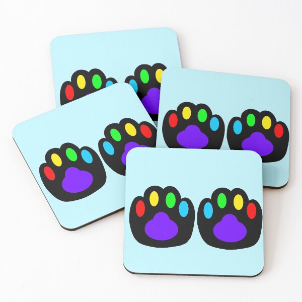 Item preview, Rainbow paw prints  designed and sold by Melanie Jeyakkumar.