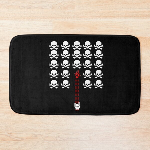 Item preview, Skull Invaders Alien Rock Skulls Retro Arcade Games designed and sold by JukeLox.