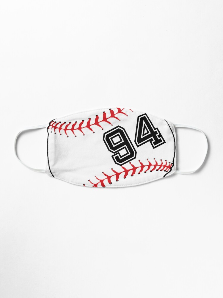 Baseball Player Jersey No 94 Back Number 94 Ball Sport Sticker Gift Mask By Theshirtinator Redbubble