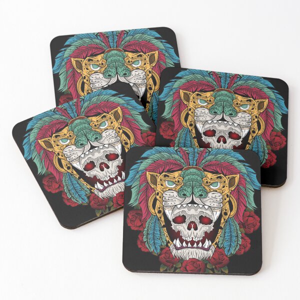 Item preview, aztec warrior jaguar designed and sold by cat poe.