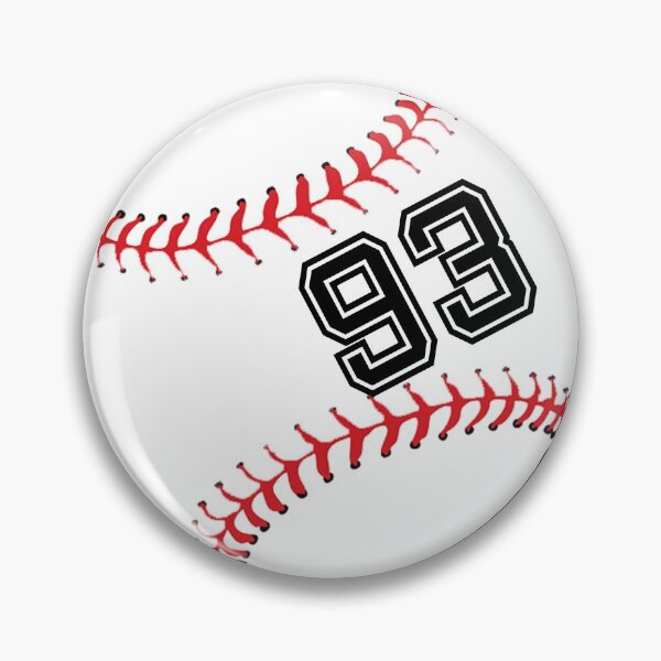 Item preview, Baseball Player Jersey No 93 Back Number #93 Ball Sport Sticker Gift designed and sold by theshirtinator.